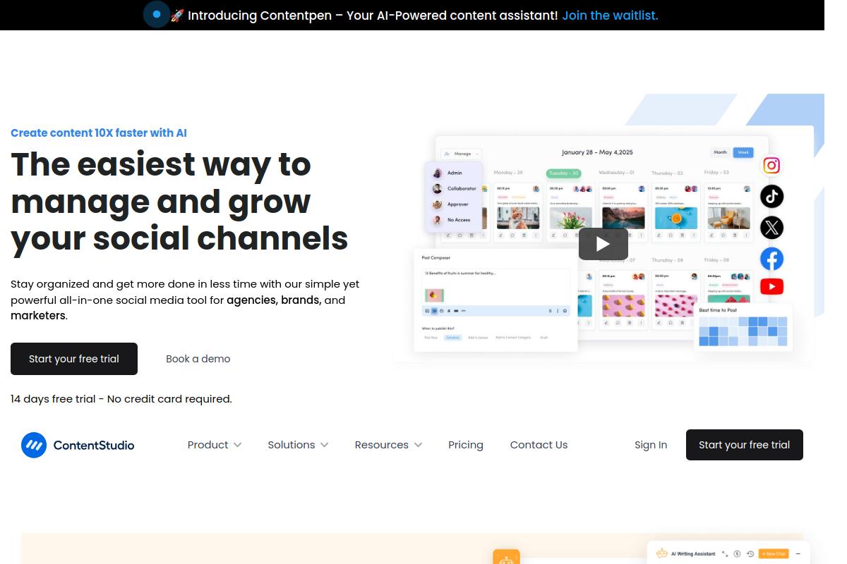 screenshot of ContentStudio_