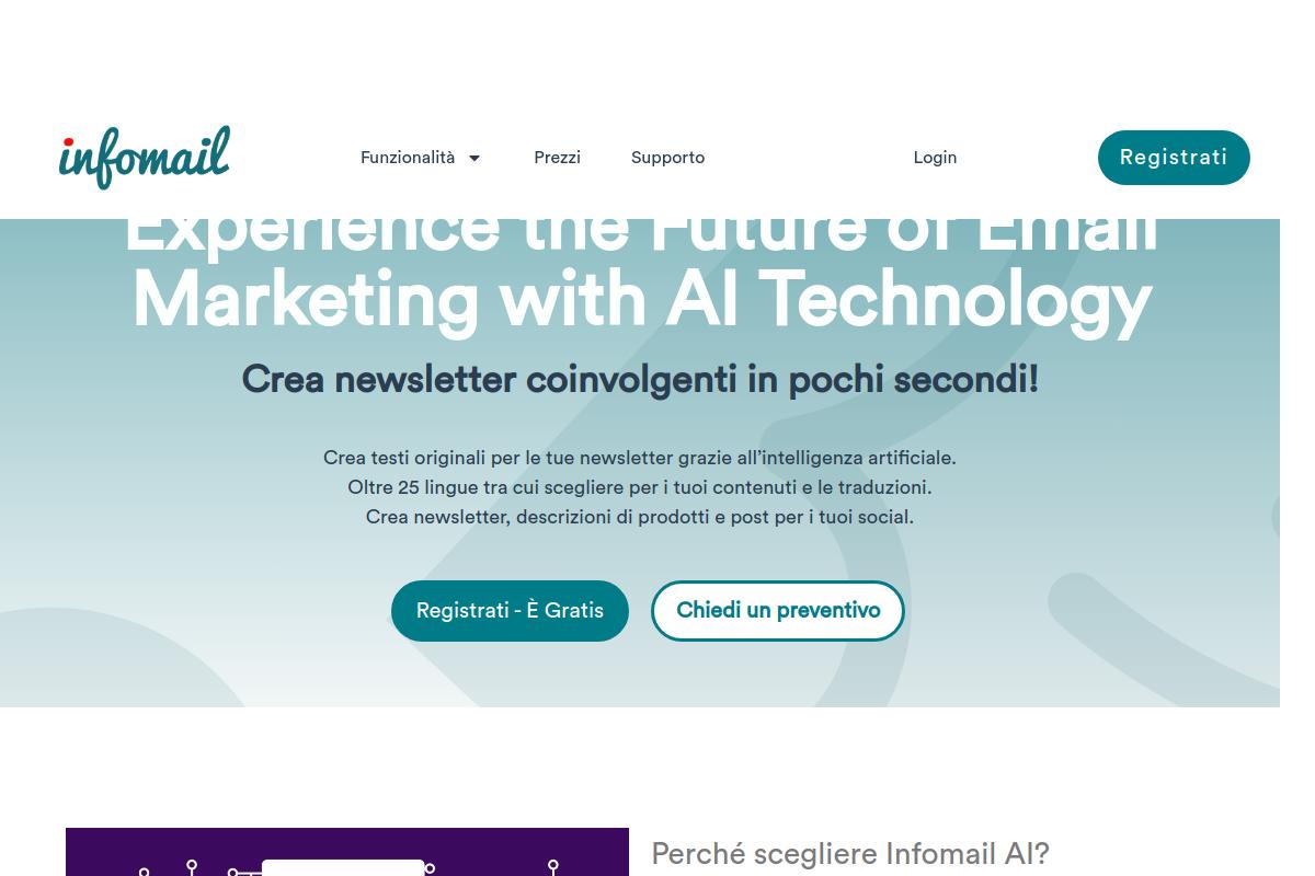 screenshot of Infomail_AI_Email_Marketing_Platform